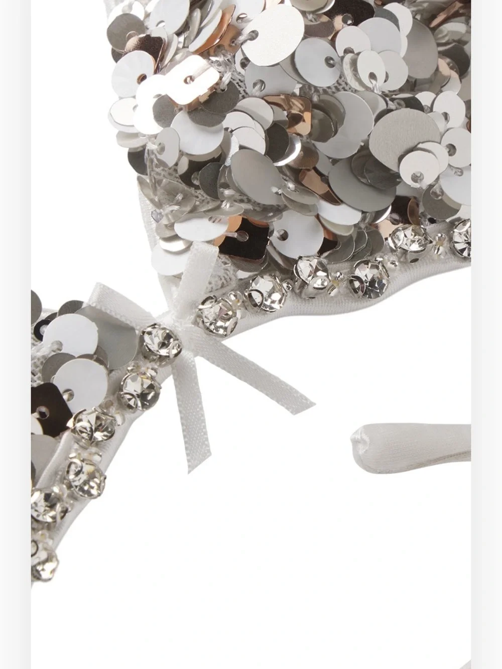 SKIMS Silver Sequin Bikini Set